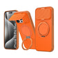 LuxuryKase Tough Armour Magnetic Case | 360° Rotating Ring Stand | Flip Camera Protection Cover | Raised Edges | Drop Protection | MagSafe Compatible For iPhone & Samsung Series