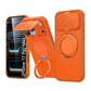 LuxuryKase Tough Armour Magnetic Case | 360° Rotating Ring Stand | Flip Camera Protection Cover | Raised Edges | Drop Protection | MagSafe Compatible For iPhone & Samsung Series