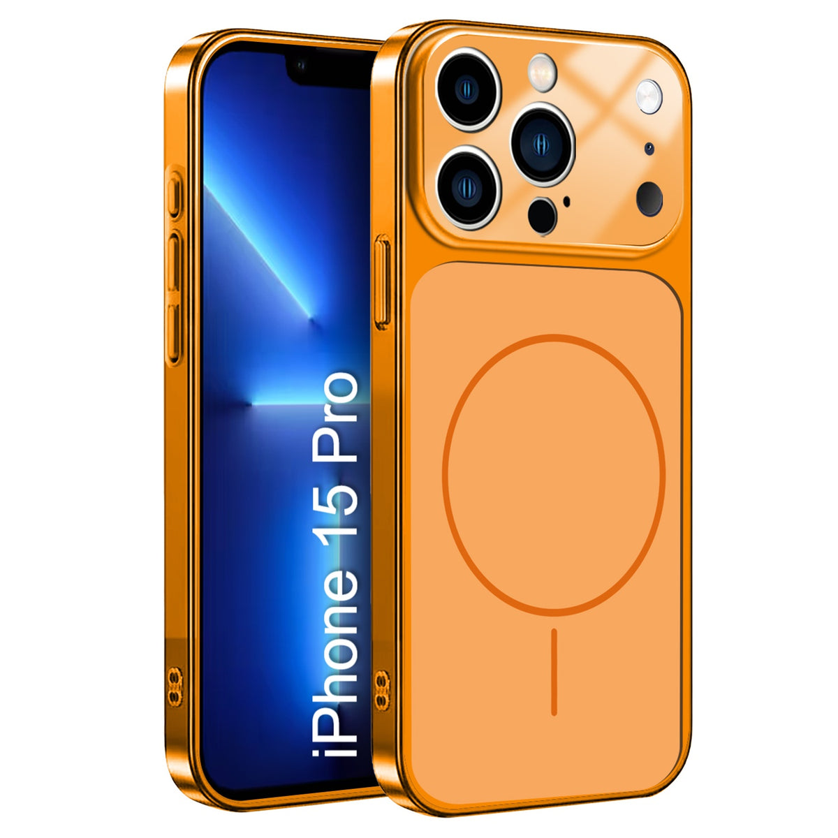 LuxuryKase Converter Case | Premium Protective MagSafe Cover | iPhone 17 Pro & 18 Pro Series Style Design | in Built Camera Guard | Wireless Charging Compatible For iPhone Series