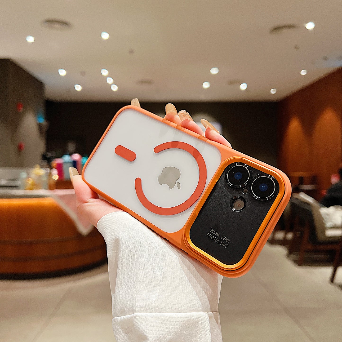 LuxuryKase Magnetic Clear Case | Mag-Safe Compatible | Slim Protective Cover | Shockproof Bumper | Anti Yellow Transparent Back | Camera Guard Design For iPhone