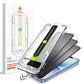 US LITE Tempered Glass Screen Protector | Align Tray | Shatterproof Screen Protection | 9H Hardness | Bubble-Free | Easy Installation Tool Kit For iPhone & Samsung Series