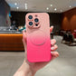 LuxuryKase Gradient Mag-Safe Case | Soft Silicone Shockproof Cover with Camera Protection | Slim Lightweight Design | Smooth Touch & Durable For iPhone