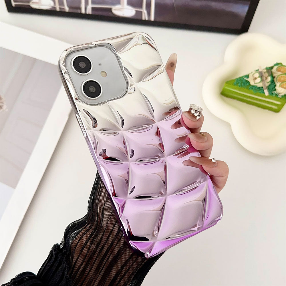 LuxuryKase LK146 Electroplated Cushion Gradient Case For iPhone