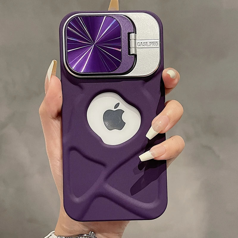 LuxuryKase LK158 Invisible Bracket Lens Protection Case Cover For Iphone