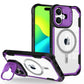 LuxuryKase LK164 Invisible Stand Transparent Magnetic Mag-Safe Wireless Charger Case Cover For iPhone