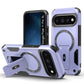 US LITE Back Cover with Portable Kickstand | Mag-Safe Compatible Magnetic Case | Shockproof Military Grade Protection | Rugged Armor Design Phone Cover For iPhone & Samsung