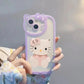 LuxuryKase LK163 Cute Kitty 3D Mirror Case Cover For iPhone