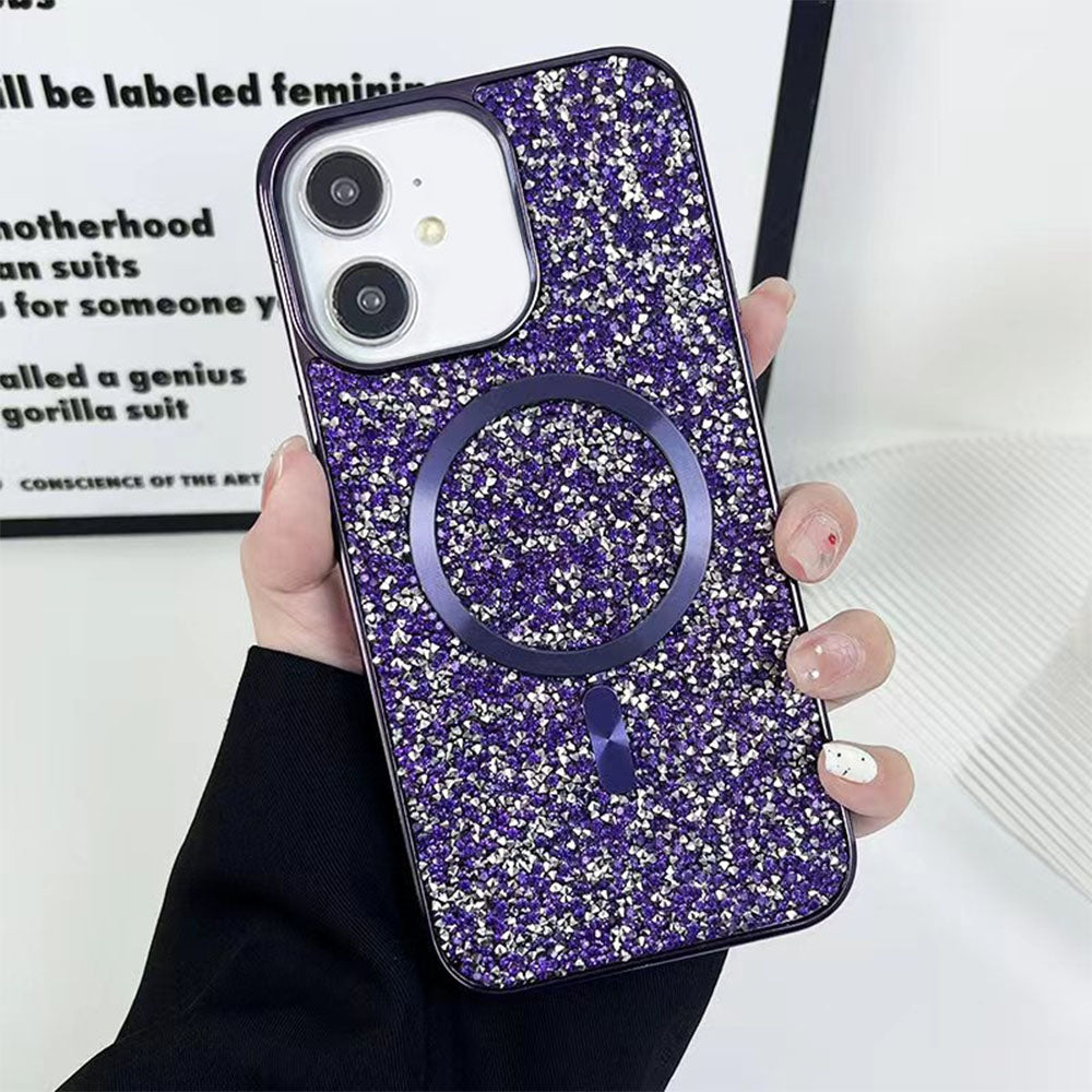LuxuryKase LK133 Shining Star Flash Diamond Magnetic Mag-Safe Case for iPhone