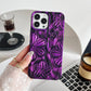 LuxuryKase LK138 Double Shaded 3D Flower Print Case For iPhone
