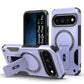 US LITE Back Cover with Portable Kickstand | Mag-Safe Compatible Magnetic Case | Shockproof Military Grade Protection | Rugged Armor Design Phone Cover For iPhone & Samsung