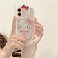 LuxuryKase LK163 Cute Kitty 3D Mirror Case Cover For iPhone
