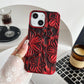 LuxuryKase LK138 Double Shaded 3D Flower Print Case For iPhone