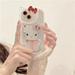 LuxuryKase LK163 Cute Kitty 3D Mirror Case Cover For iPhone