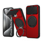 LuxuryKase Tough Armour Magnetic Case | 360° Rotating Ring Stand | Flip Camera Protection Cover | Raised Edges | Drop Protection | MagSafe Compatible For iPhone & Samsung Series