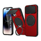 LuxuryKase Tough Armour Magnetic Case | 360° Rotating Ring Stand | Flip Camera Protection Cover | Raised Edges | Drop Protection | MagSafe Compatible For iPhone & Samsung Series