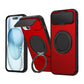 LuxuryKase Tough Armour Magnetic Case | 360° Rotating Ring Stand | Flip Camera Protection Cover | Raised Edges | Drop Protection | MagSafe Compatible For iPhone & Samsung Series