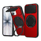 LuxuryKase Tough Armour Magnetic Case | 360° Rotating Ring Stand | Flip Camera Protection Cover | Raised Edges | Drop Protection | MagSafe Compatible For iPhone & Samsung Series