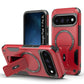 US LITE Back Cover with Portable Kickstand | Mag-Safe Compatible Magnetic Case | Shockproof Military Grade Protection | Rugged Armor Design Phone Cover For iPhone & Samsung