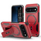 US LITE Back Cover with Portable Kickstand | Mag-Safe Compatible Magnetic Case | Shockproof Military Grade Protection | Rugged Armor Design Phone Cover For iPhone & Samsung