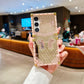 LuxuryKase Premium Shockproof Designer Case | Bling Butterfly Mirror Finish | Metallic Corners & Elegant Studded Frame | Stylish Protective Cover For iPhone & Samsung Series