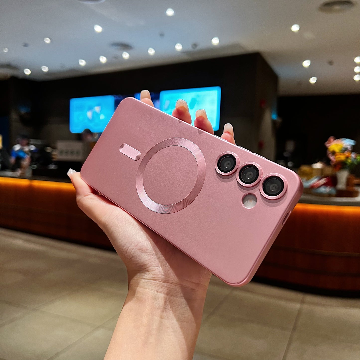 LuxuryKase Premium Mag-Safe Case | Shockproof & Anti-Scratch Cover | Soft Silicone with Wireless Charging | Camera Lens Guard For iPhone & Samsung Series