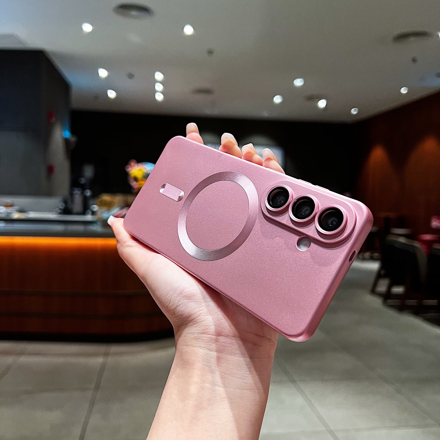 LuxuryKase Premium Mag-Safe Case | Shockproof & Anti-Scratch Cover | Soft Silicone with Wireless Charging | Camera Lens Guard For iPhone & Samsung Series