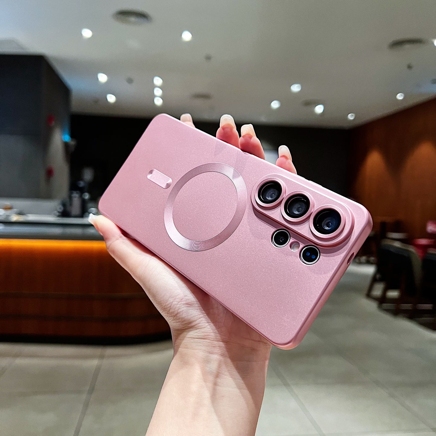 LuxuryKase Premium Mag-Safe Case | Shockproof & Anti-Scratch Cover | Soft Silicone with Wireless Charging | Camera Lens Guard For iPhone & Samsung Series