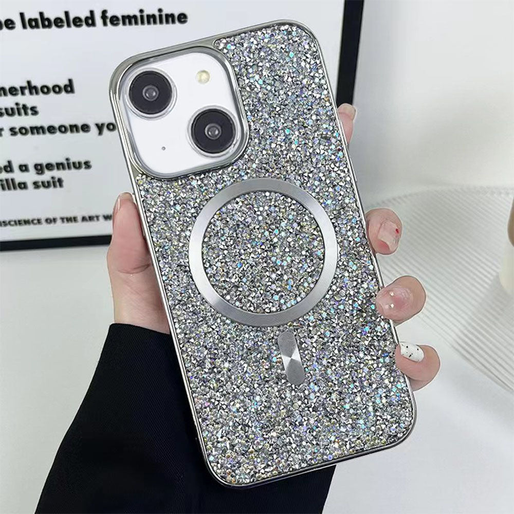 LuxuryKase LK133 Shining Star Flash Diamond Magnetic Mag-Safe Case for iPhone