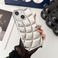 LuxuryKase LK142 Electroplated curved plaid Protective case For iPhone