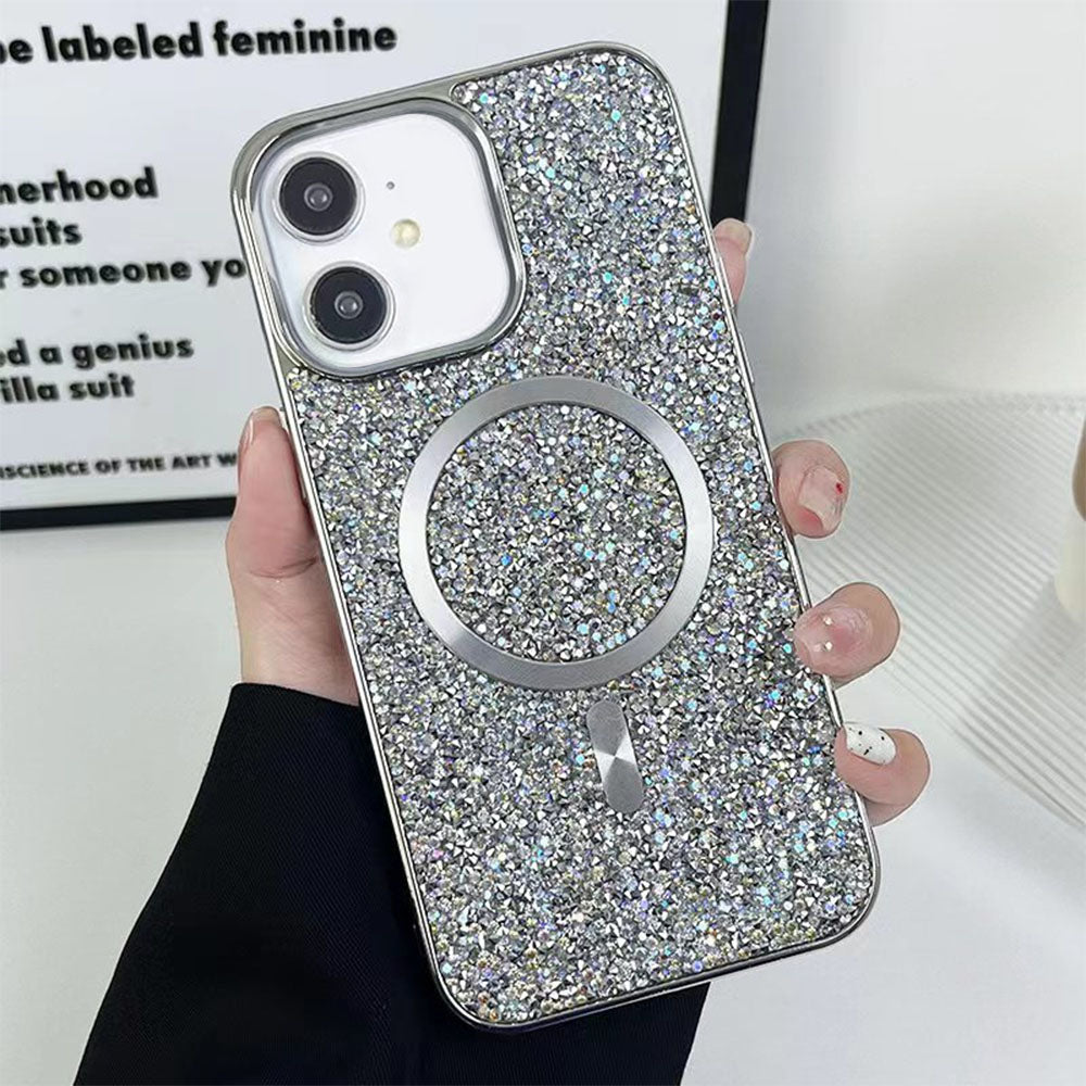 LuxuryKase LK133 Shining Star Flash Diamond Magnetic Mag-Safe Case for iPhone