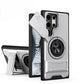 LuxuryKase Magnetic Armour Case | MagSafe Compatible | Sliding Camera Cover | 360° Finger Ring Holder | Built-In Bracket Stand | Hard PC Back & Soft TPU Bumper For iPhone & Samsung Series
