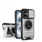LuxuryKase Magnetic Armour Case | MagSafe Compatible | Sliding Camera Cover | 360° Finger Ring Holder | Built-In Bracket Stand | Hard PC Back & Soft TPU Bumper For iPhone & Samsung Series