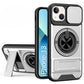 LuxuryKase Magnetic Armour Case | MagSafe Compatible | Sliding Camera Cover | 360° Finger Ring Holder | Built-In Bracket Stand | Hard PC Back & Soft TPU Bumper For iPhone & Samsung Series