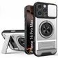 LuxuryKase Magnetic Armour Case | MagSafe Compatible | Sliding Camera Cover | 360° Finger Ring Holder | Built-In Bracket Stand | Hard PC Back & Soft TPU Bumper For iPhone & Samsung Series