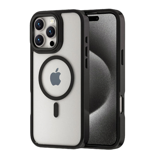 LuxuryKase LK178 Electroplate Titanium Matte Plated Acrylic Magnet Wireless Case Cover For iPhone