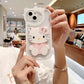 LuxuryKase LK163 Cute Kitty 3D Mirror Case Cover For iPhone