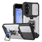 LuxuryKase Shockproof Armor Case | Slide Camera Cover | Hidden Card Slot | Rotating Ring Kickstand | Magnetic Car Mount Support | Military Grade Protection For iPhone & Samsung