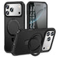 LuxuryKase Shockproof Back Cover with 90° Rotating Ring Kickstand | Mag-Safe Compatible | Rugged Armor Protection Case For iPhone & Samsung Series