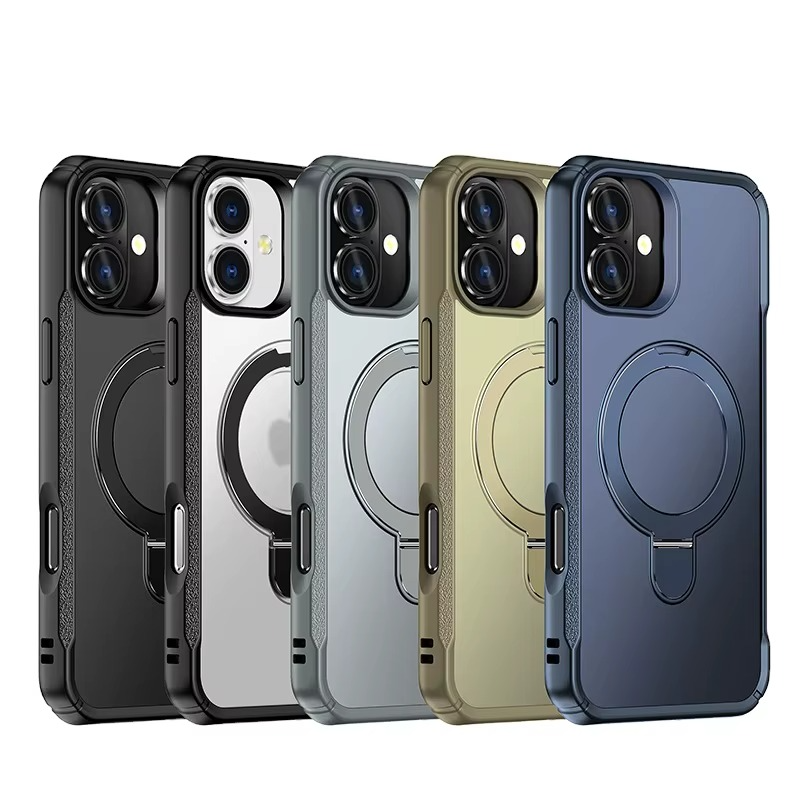 Luxury Metal Bracket Phone Case with Kickstand