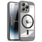 US LITE Shockproof Mag-Safe Transparent Clear Hard Back Cover Case with Soft Edge | Camera Protection & Wireless Charging Support for iPhone Series