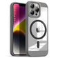 US LITE Shockproof Mag-Safe Transparent Clear Hard Back Cover Case with Soft Edge | Camera Protection & Wireless Charging Support for iPhone Series