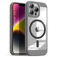 US LITE Shockproof Mag-Safe Transparent Clear Hard Back Cover Case with Soft Edge | Camera Protection & Wireless Charging Support for iPhone Series