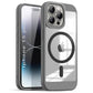 US LITE Shockproof Mag-Safe Transparent Clear Hard Back Cover Case with Soft Edge | Camera Protection & Wireless Charging Support for iPhone Series