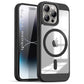 US LITE Shockproof Mag-Safe Transparent Clear Hard Back Cover Case with Soft Edge | Camera Protection & Wireless Charging Support for iPhone Series