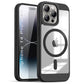 US LITE Shockproof Mag-Safe Transparent Clear Hard Back Cover Case with Soft Edge | Camera Protection & Wireless Charging Support for iPhone Series