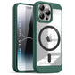 US LITE Shockproof Mag-Safe Transparent Clear Hard Back Cover Case with Soft Edge | Camera Protection & Wireless Charging Support for iPhone Series