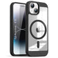 US LITE Shockproof Mag-Safe Transparent Clear Hard Back Cover Case with Soft Edge | Camera Protection & Wireless Charging Support for iPhone Series