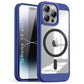 US LITE Shockproof Mag-Safe Transparent Clear Hard Back Cover Case with Soft Edge | Camera Protection & Wireless Charging Support for iPhone Series