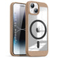 US LITE Shockproof Mag-Safe Transparent Clear Hard Back Cover Case with Soft Edge | Camera Protection & Wireless Charging Support for iPhone Series