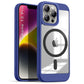 US LITE Shockproof Mag-Safe Transparent Clear Hard Back Cover Case with Soft Edge | Camera Protection & Wireless Charging Support for iPhone Series